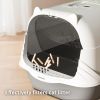 Fully Enclosed Cat Litter Box – Effectively Filters Cat Litter, Easy to Add & Clean Litter, Removable Design for Easy Cleaning