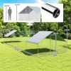 Large Chicken Coop with Waterproof and Anti-UV Cover, Spire Shaped for Outdoor and Yard Farm Use, 33' x 10' x 6.4'
